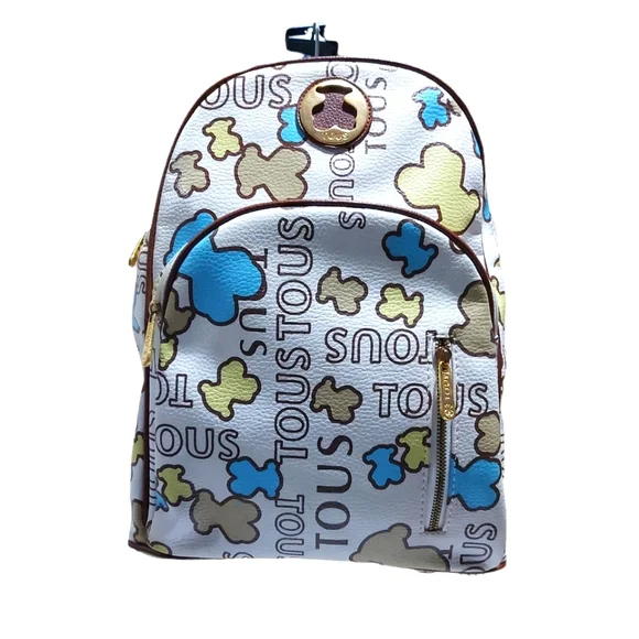 Tous leather one shoulder back pack Tous Kaos Icon Feminine Black and multicolored Vinyl One  main image 4